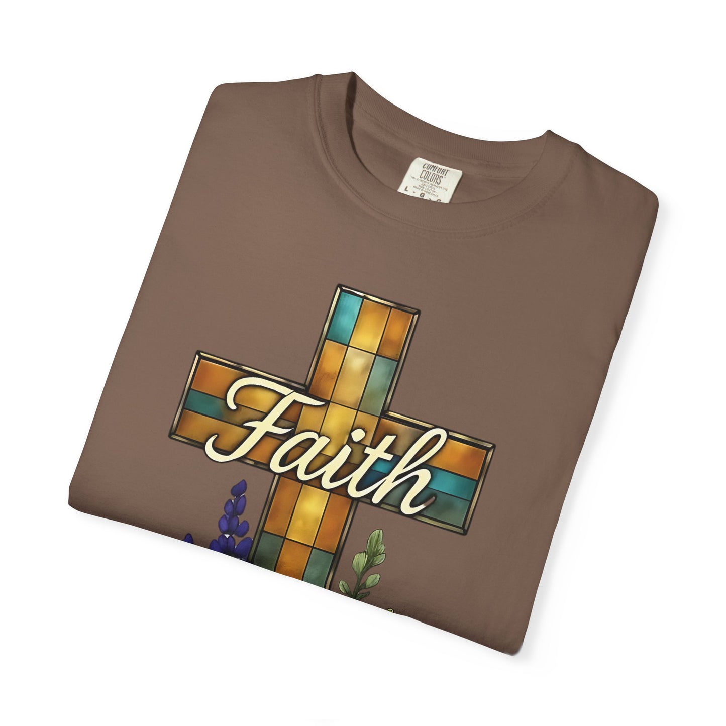 Christianity Faith Cross Comfort Colors T-shirt, Christianity gift or elevating your own collection of Christian merch, this shirt is a testament to the belief that God is good.