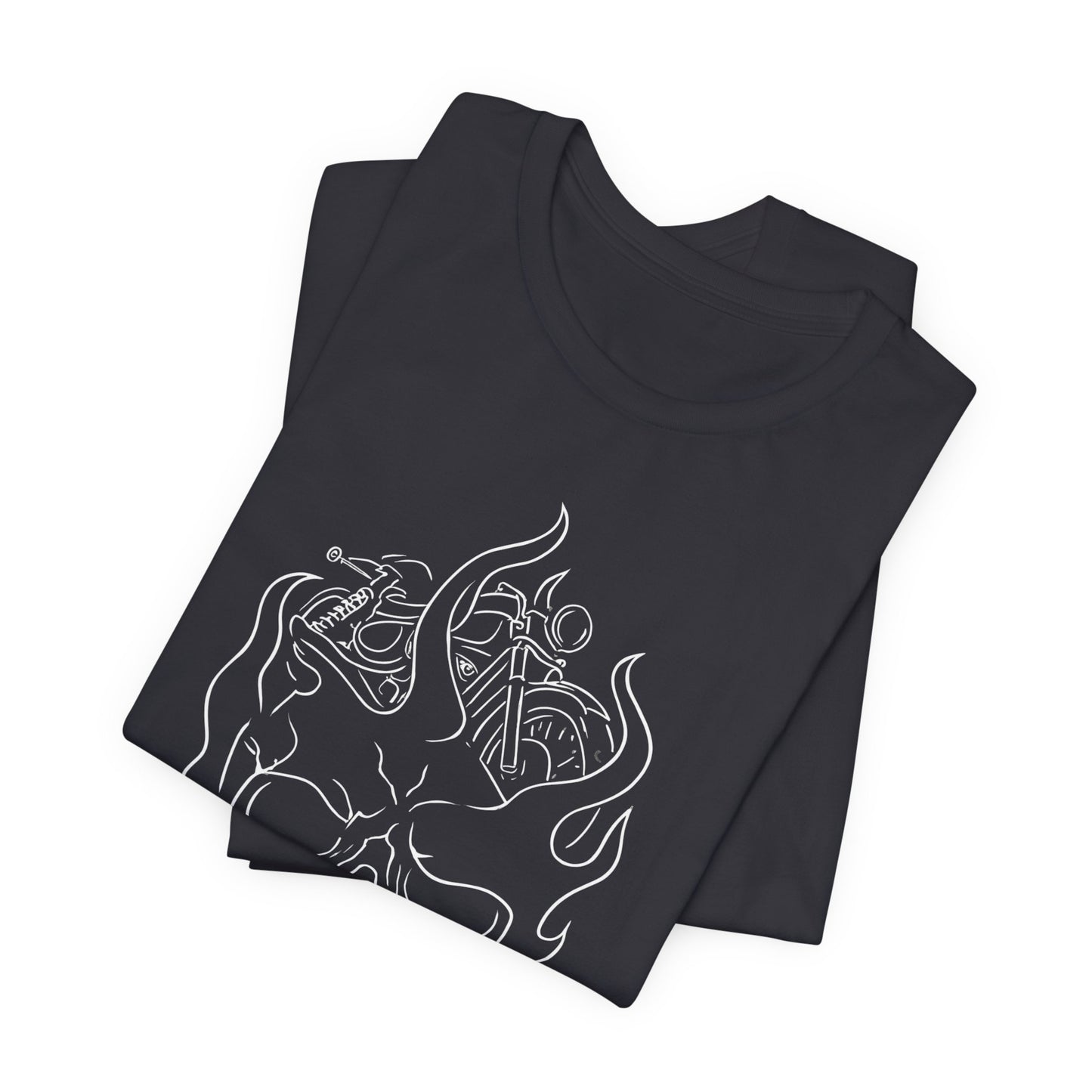 Skull Graphic Flame Tee, Motorcycle T Shirt, Biker Tshirt, Biker Skull Design, Motorbike Apparel, Motorcycle,Biker Skull, Motorbike Skull.
