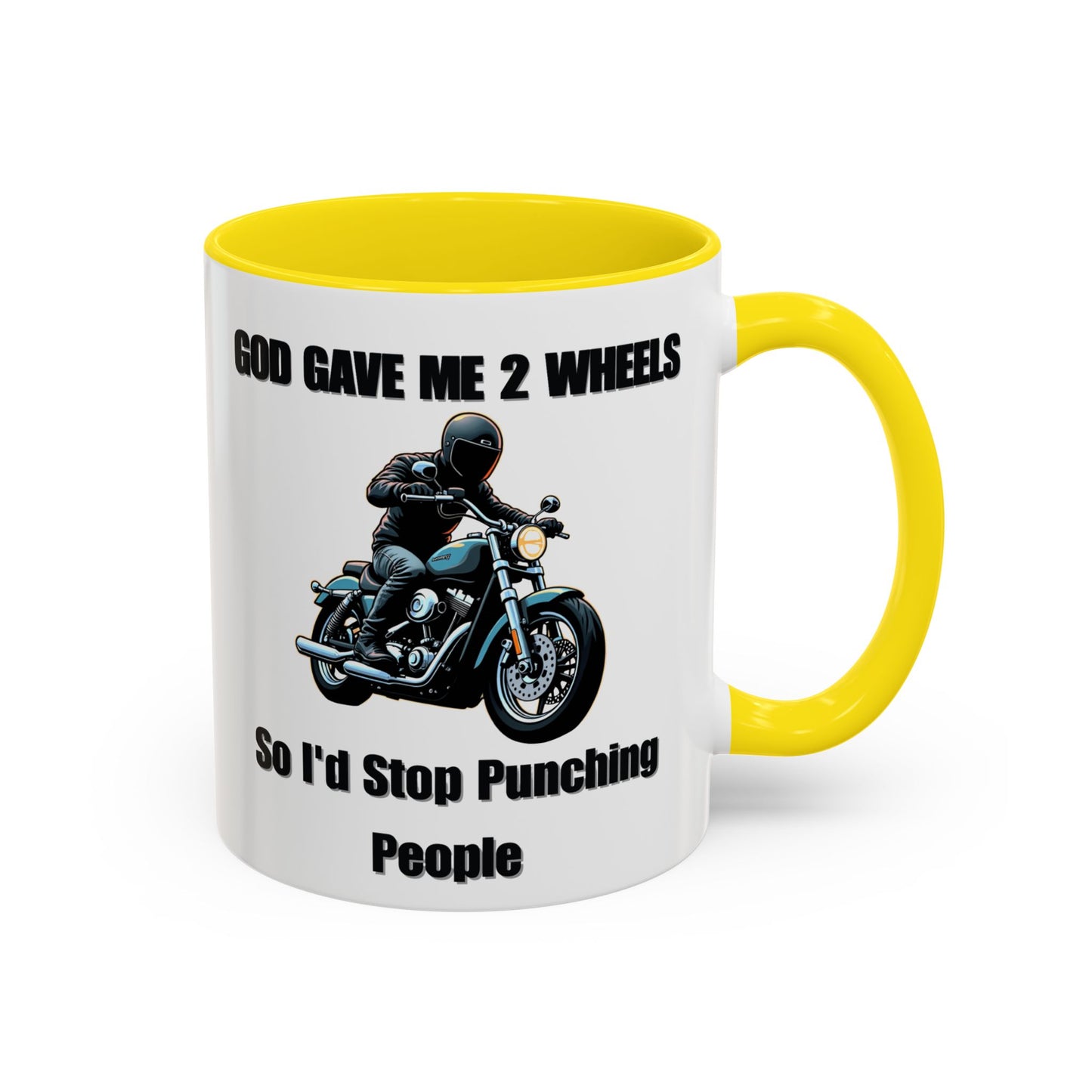 Motorcycle Humor Coffee Mug - Perfect for coffee lovers and motorcycle enthusiasts alike, this mug embodies a playful yet edgy vibe.