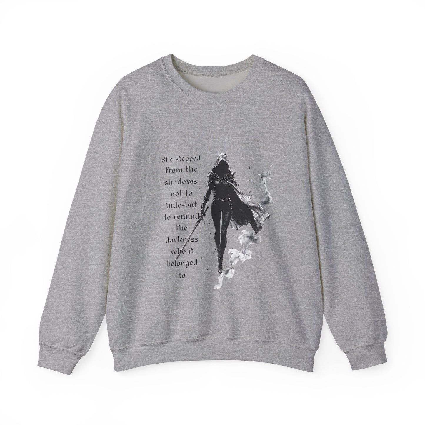 Heir of Fire Throne of Glass Sweatshirt, cozy autumn apparel for any Sarah J Maas fan. With a touch of darkness and assassin vibes.