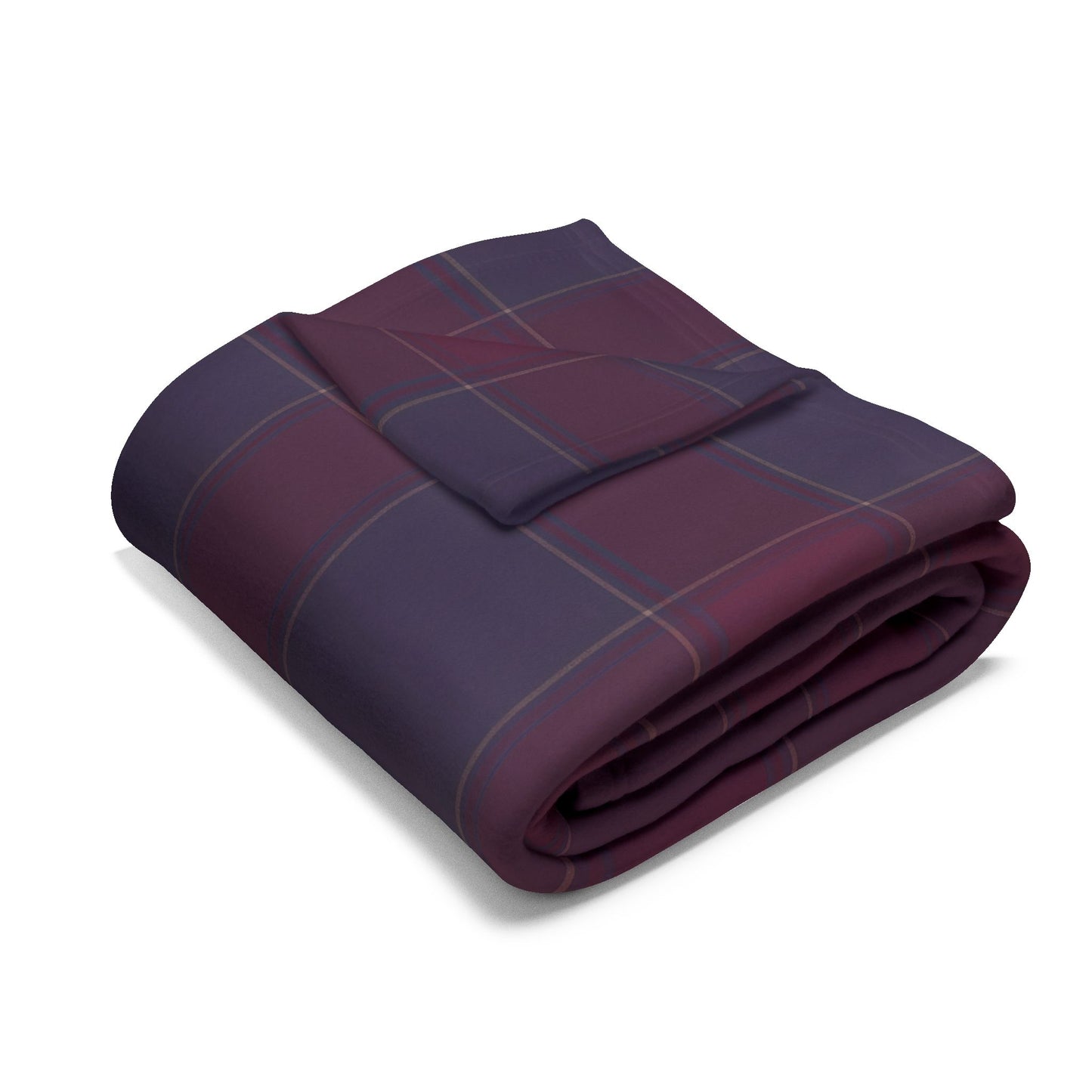 Cozy Arctic Fleece Blanket, Warm Throw, Plaid Blanket.