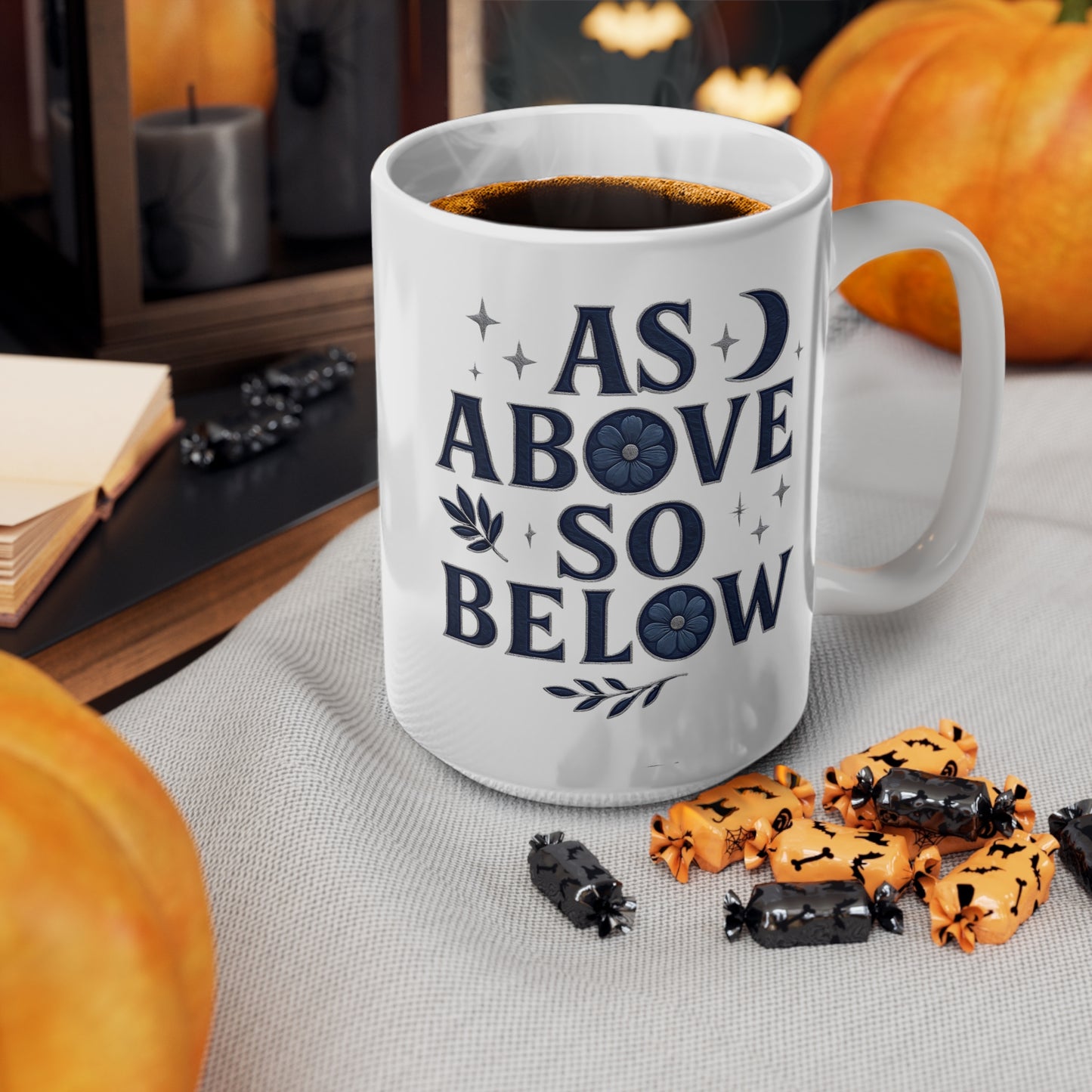 As Above So Below Witchy Coffee Mug, Crafted for those who appreciate the mysterious allure of paganism, this witchy cup transforms your coffee ritual into a sacred ceremony.
