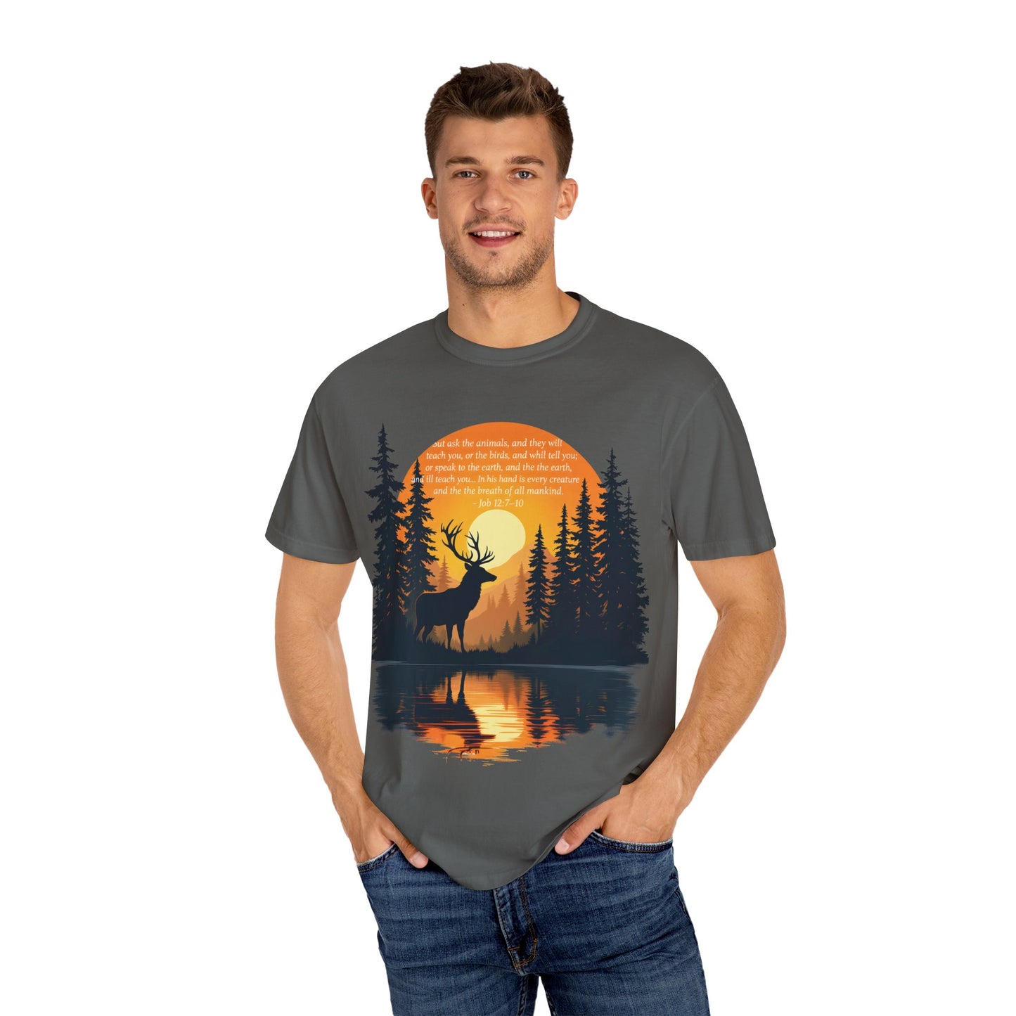Faith in God and Nature T-shirt, this Christianity shirt makes an ideal addition to your collection of Christian clothes.