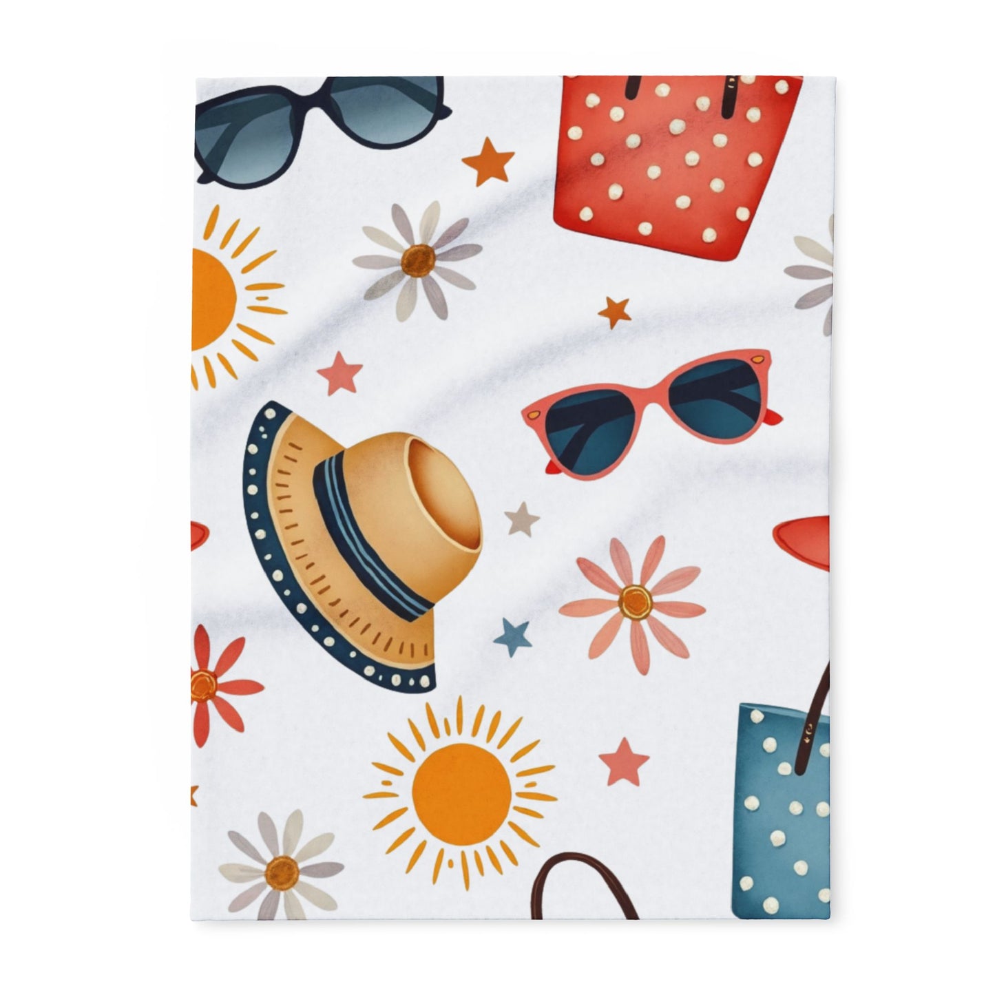 Summer Vibe Fleece Blanket | Perfect for cozying up on chilly nights, this blanket brings a vibrant touch to your living space.