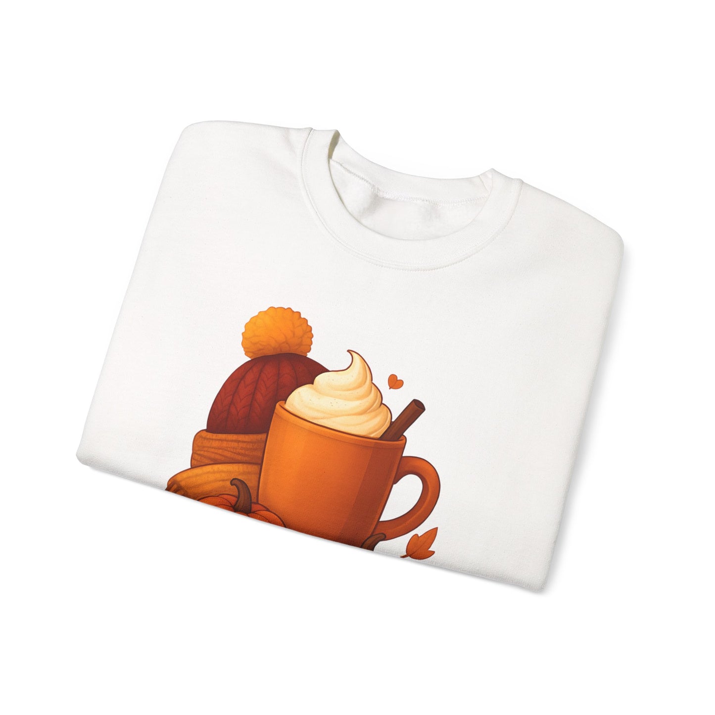 Sweater Weather Autumn Sweatshirt, This autumnal jumper captures the essence of crisp days with its inviting softness, perfect for sipping on a pumpkin spice latte.