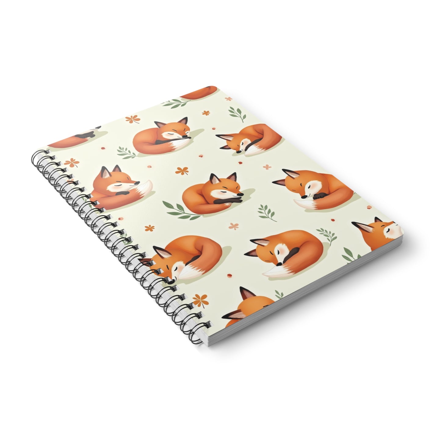 Autumn Fox Wirebound Notebook, the enchanting allure of woodland creatures comes alive on every page, Perfect for jotting down thoughts or sketching inspirations.