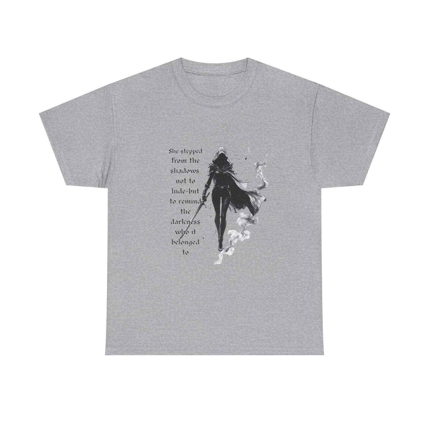 Throne of Glass Unisex Tee, a great addition to a fan's wardrobe and can be worn casually or as a statement piece. Ideal for fans of Sarah J. Maas and the character Aelin Sardothien.