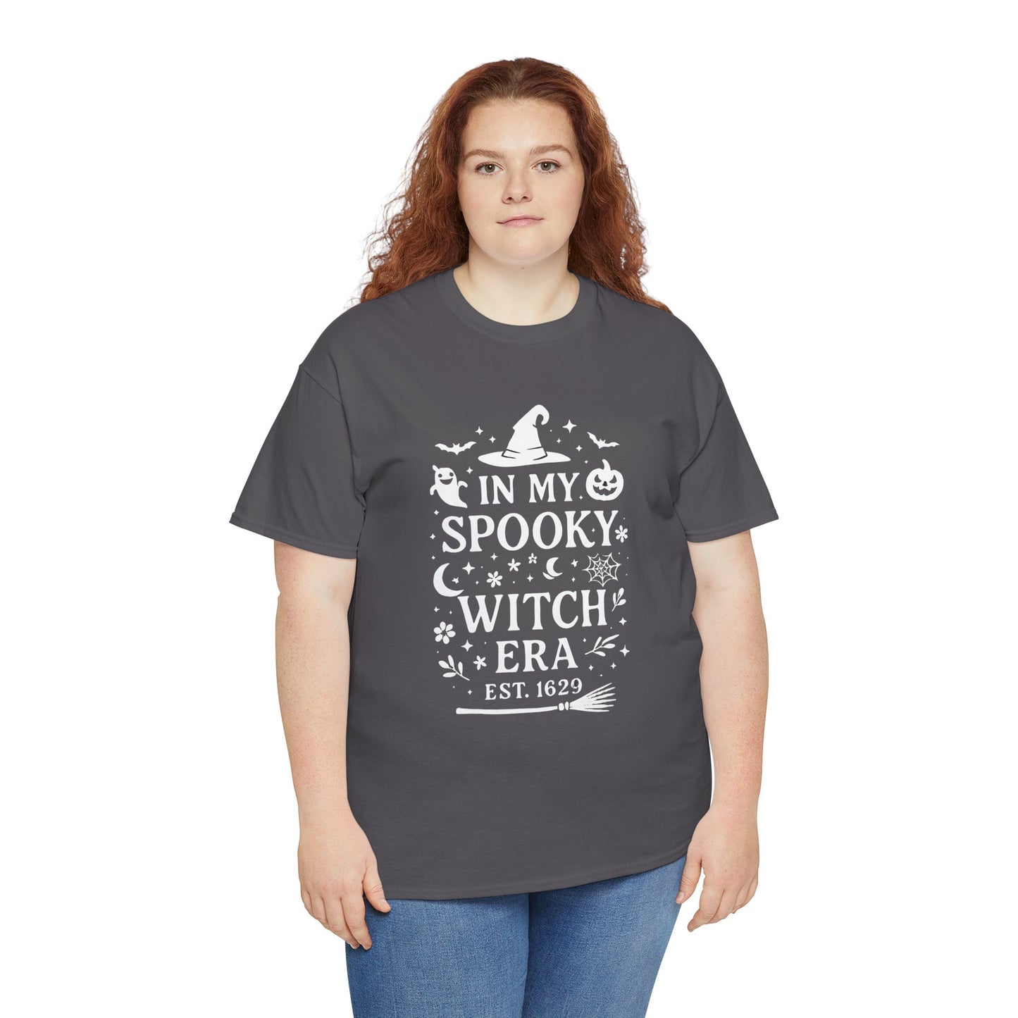 In My Spooky Witch Era Tee, Salem Witch Shirt, a bewitching homage to Salem's mystical past. Imbued with the spirit of the legendary Salem witches.