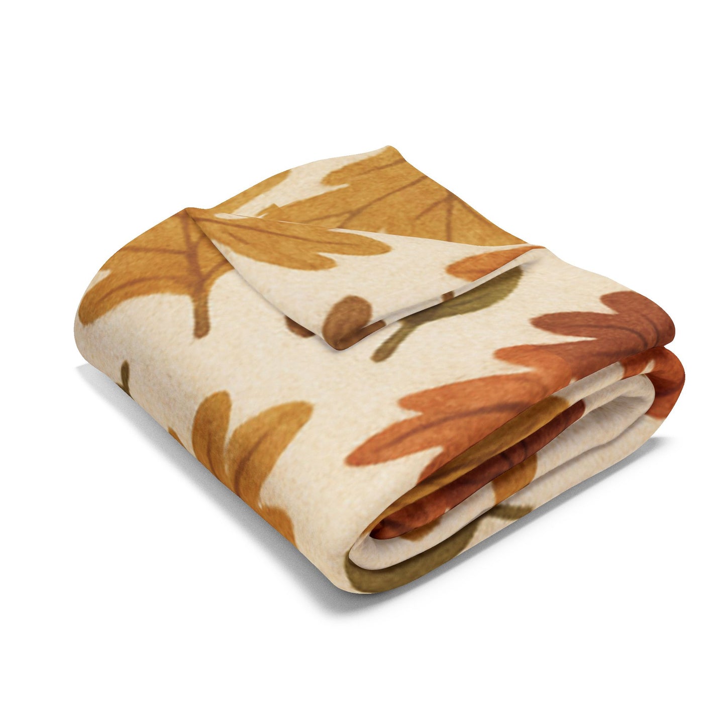 Cozy Autumnal Leaves Blanket, Transform your space into a haven of autumnal charm with this exquisite autumn blanket.