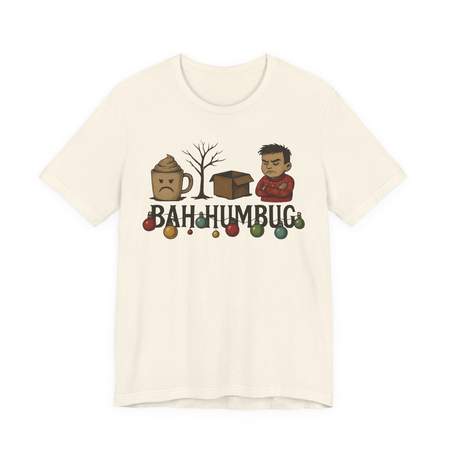Bah Humbug T-Shirt, Secret Santa Gift, Whether it's a witty secret Santa exchange or a quirky staff gift, this Bah Humbug tee is a memorable addition to any collection.