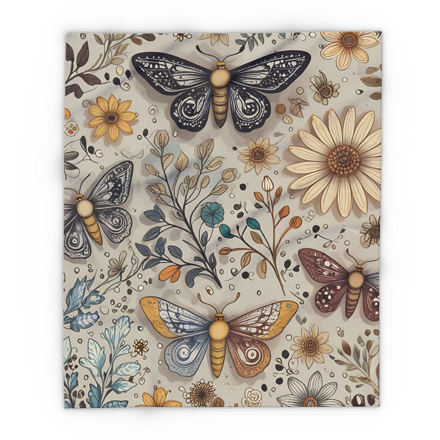 Autumn Moth Blanket, this autumn blanket invites warmth and charm into any space, making every moment feel delightfully autumn cozy.