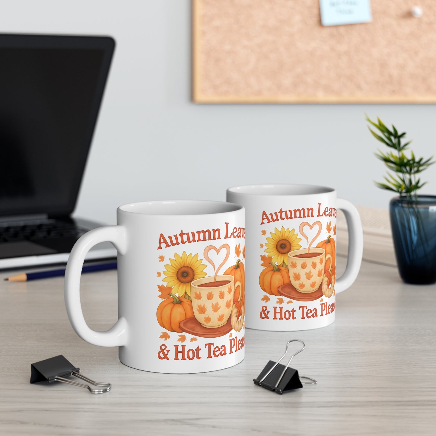 Autumnal Mug for Tea Lovers, Whether you fancy a cuppa or a heartwarming autumn coffee, this pumpkin mug is your perfect companion.