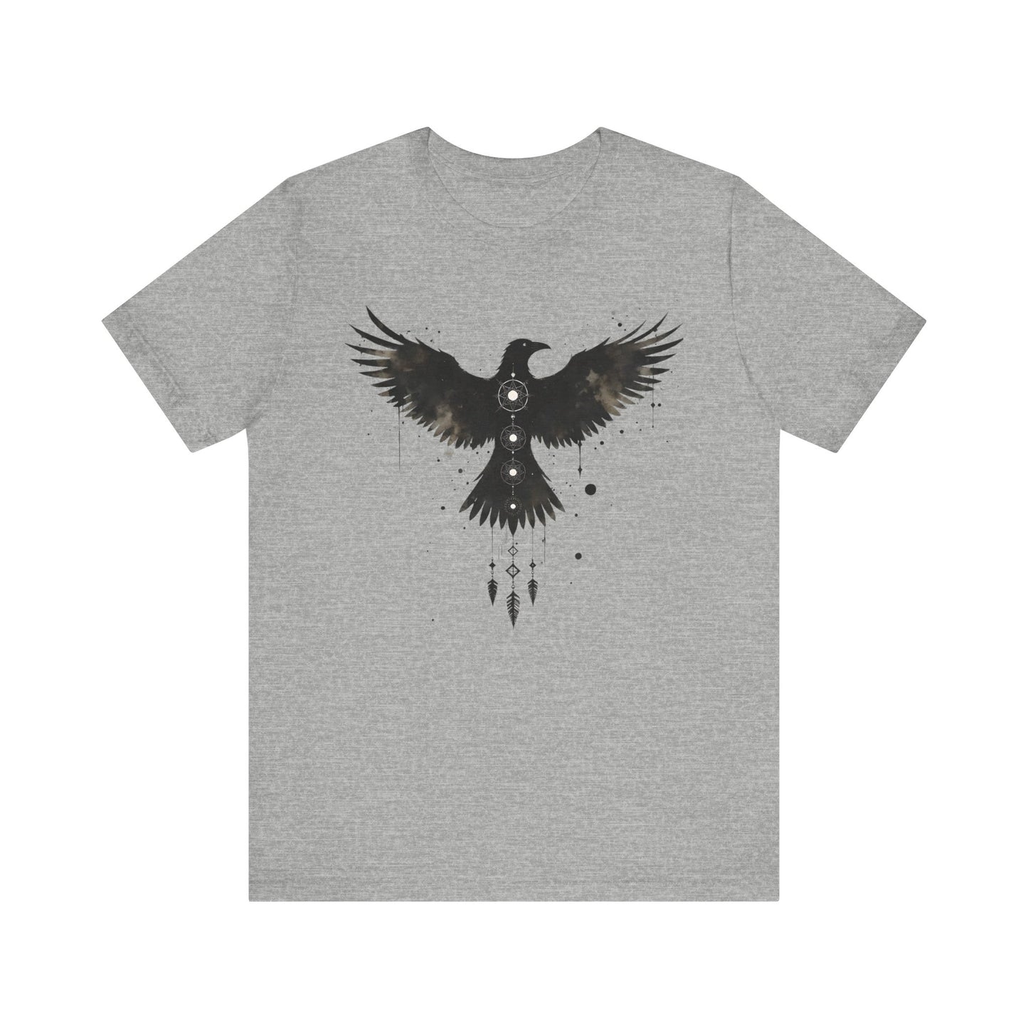 Viking Raven T-shirt, Embrace the spirit of Norse mythology with our Viking Raven T-shirt. This raven shirt captures the essence of Viking art.