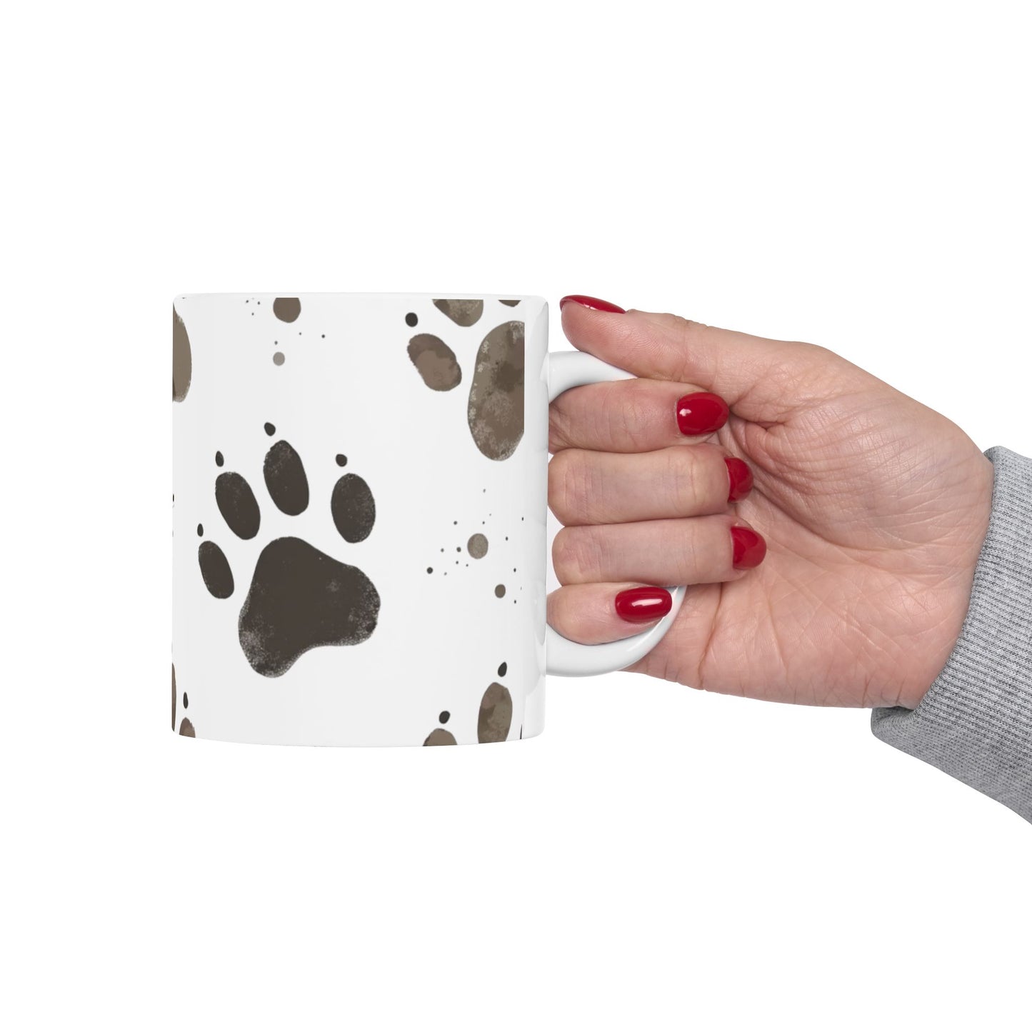 Muddie Paw Print Ceramic Mug | Pet Lover Gift, Dog Lover Mug, perfect Pet inspired Gift.