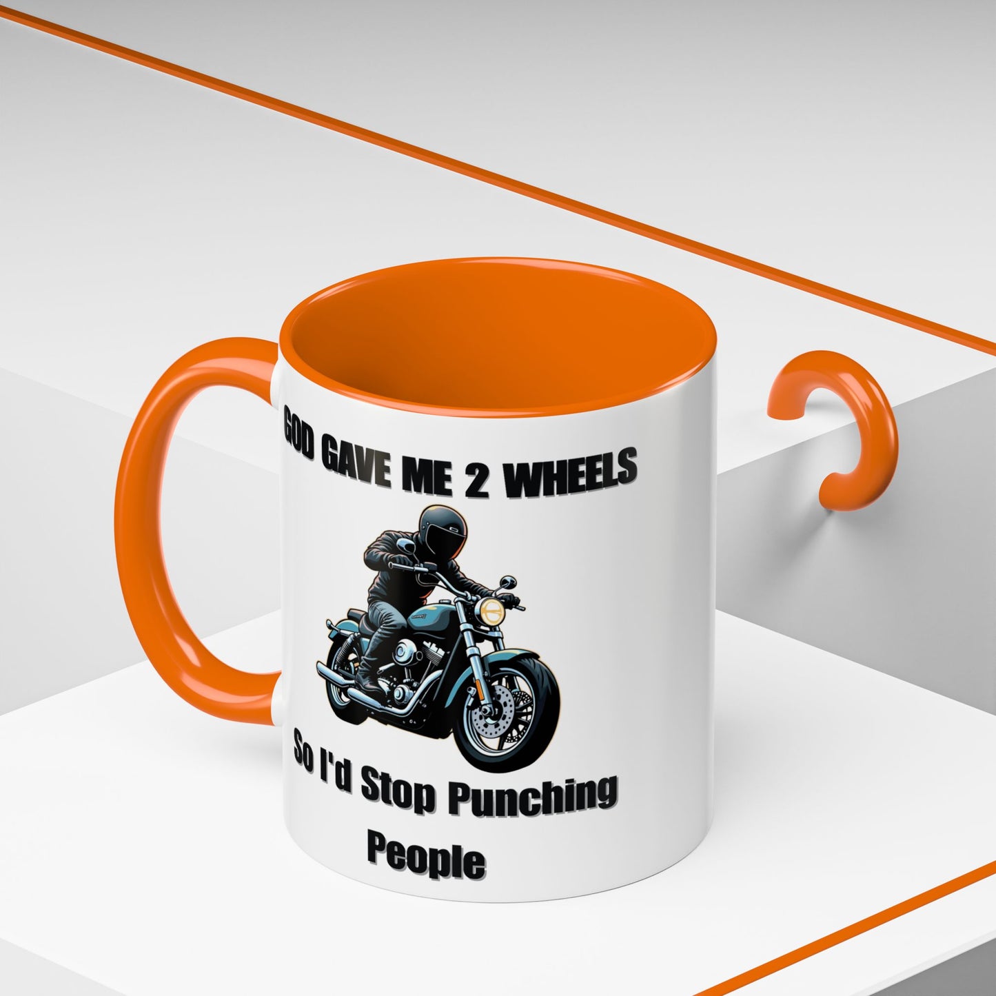 Motorcycle Humor Coffee Mug - Perfect for coffee lovers and motorcycle enthusiasts alike, this mug embodies a playful yet edgy vibe.