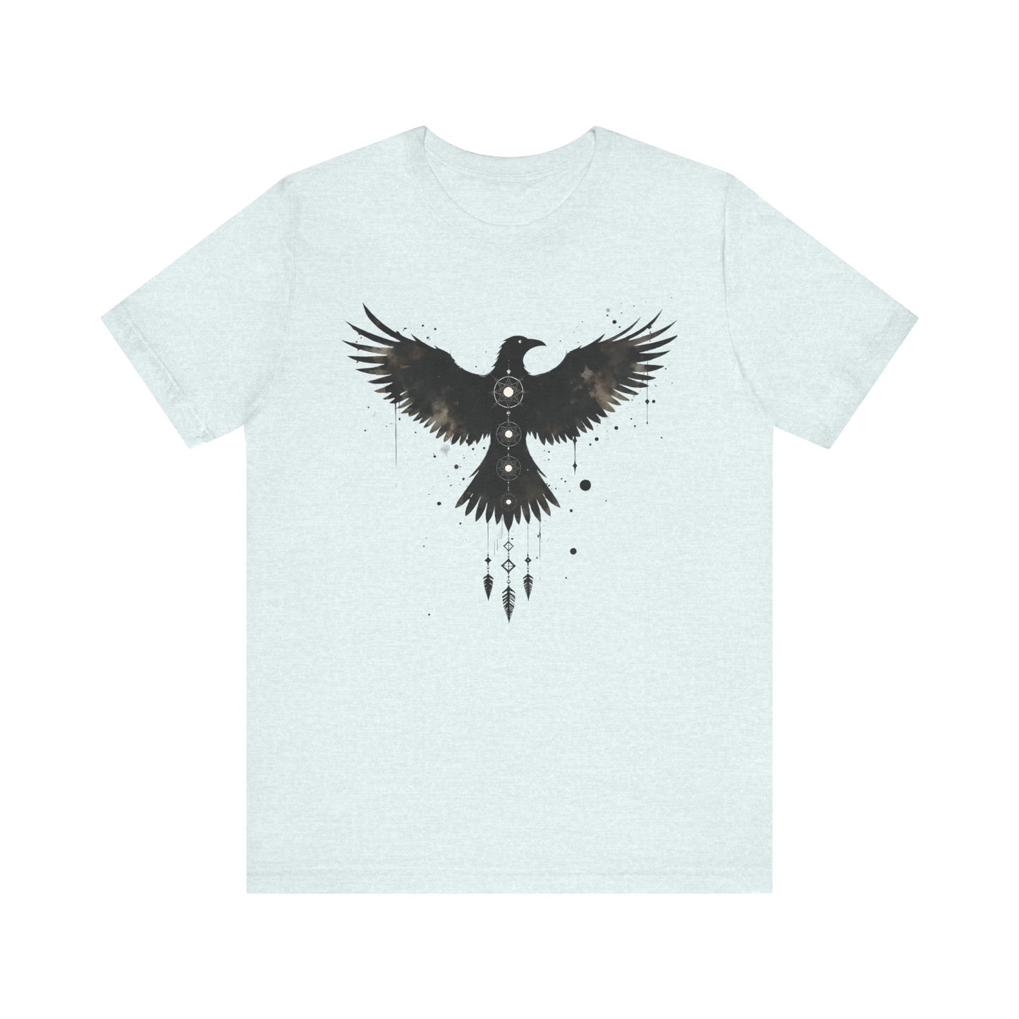 Viking Raven T-shirt, Embrace the spirit of Norse mythology with our Viking Raven T-shirt. This raven shirt captures the essence of Viking art.