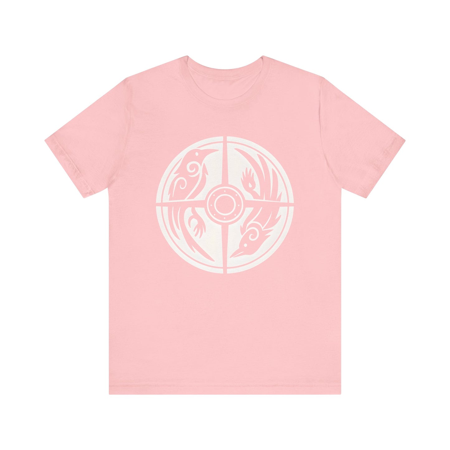Norse Raven Shield T-shirt, Embrace the spirit of ancient warriors, an essential piece for any lover of Viking apparel.