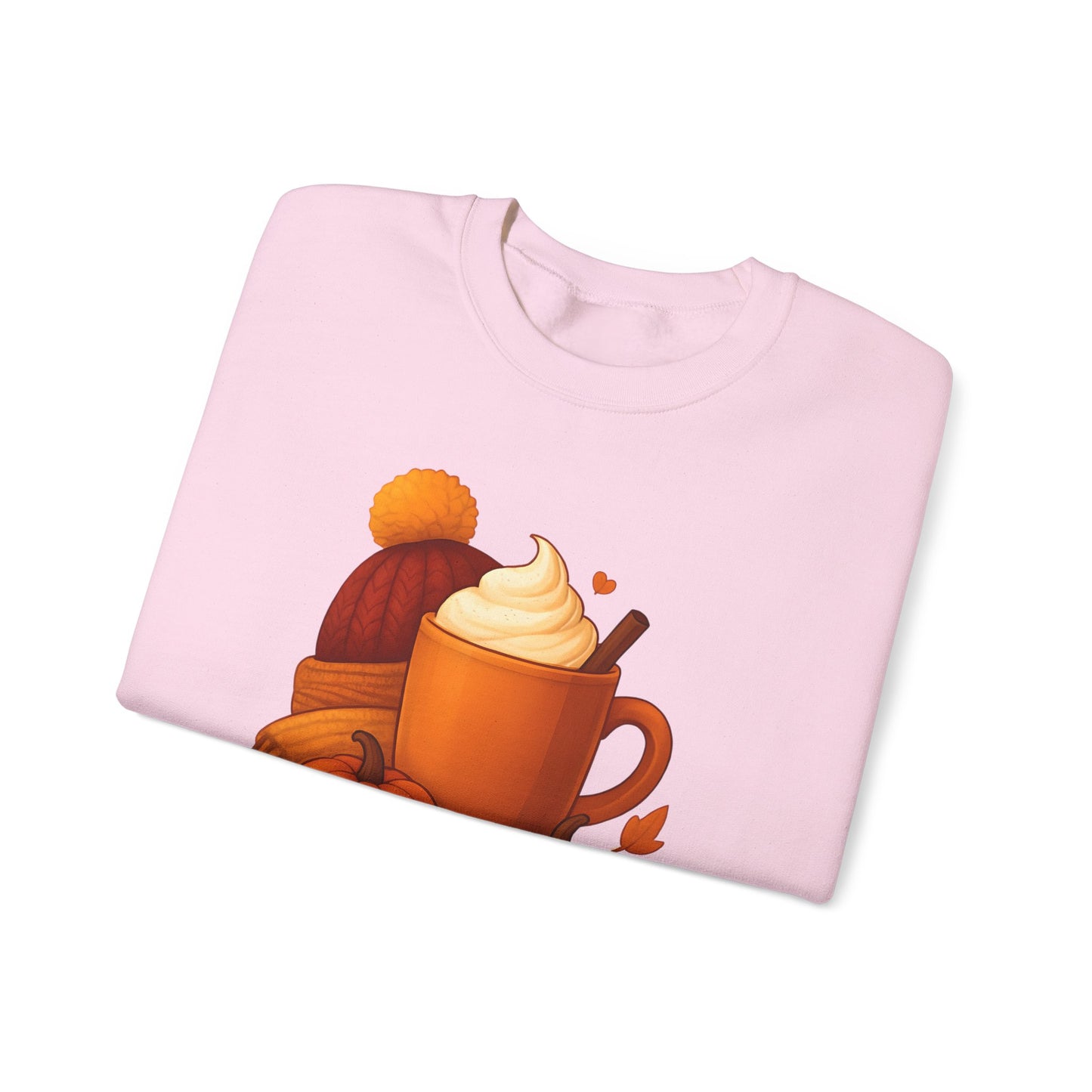 Sweater Weather Autumn Sweatshirt, This autumnal jumper captures the essence of crisp days with its inviting softness, perfect for sipping on a pumpkin spice latte.