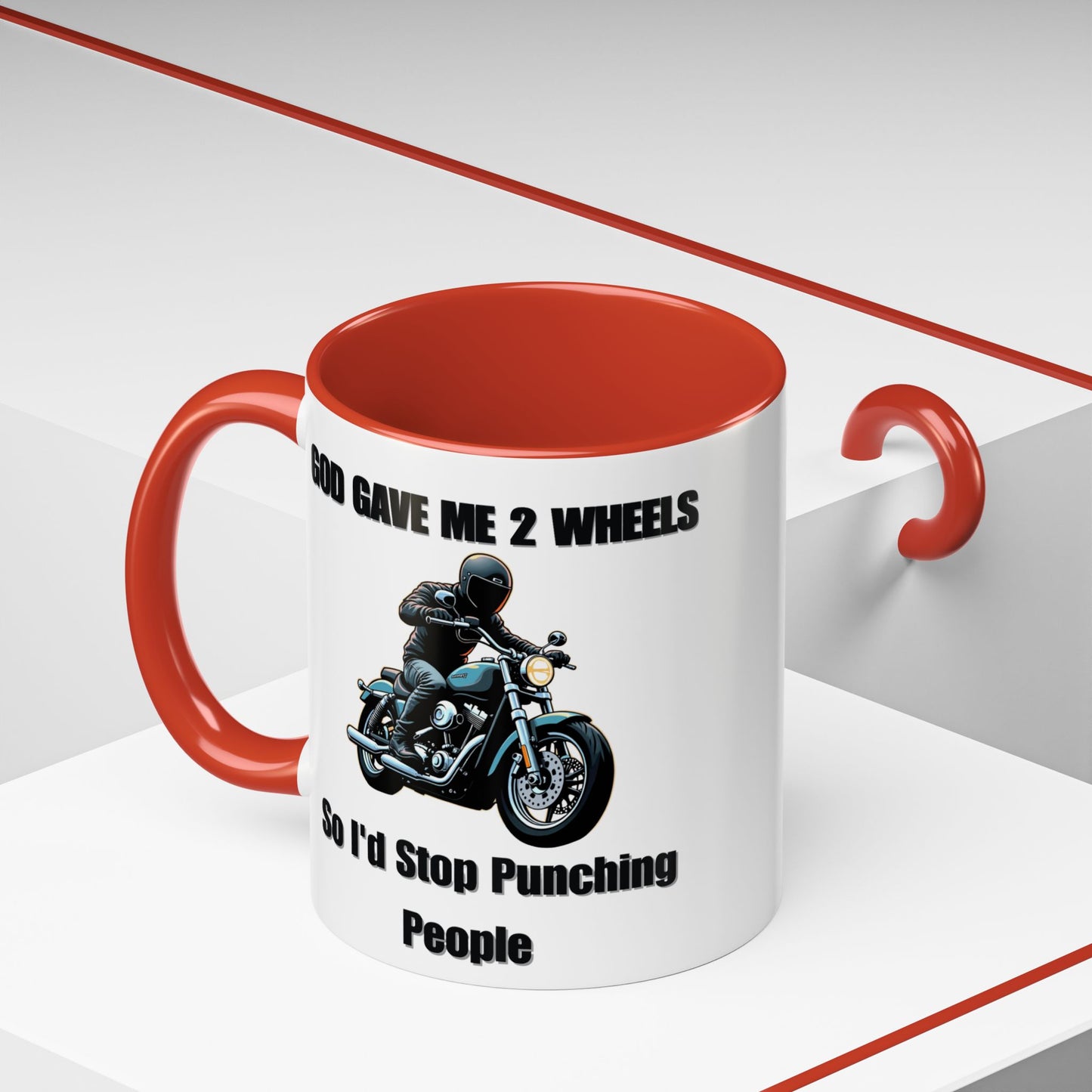 Motorcycle Humor Coffee Mug - Perfect for coffee lovers and motorcycle enthusiasts alike, this mug embodies a playful yet edgy vibe.