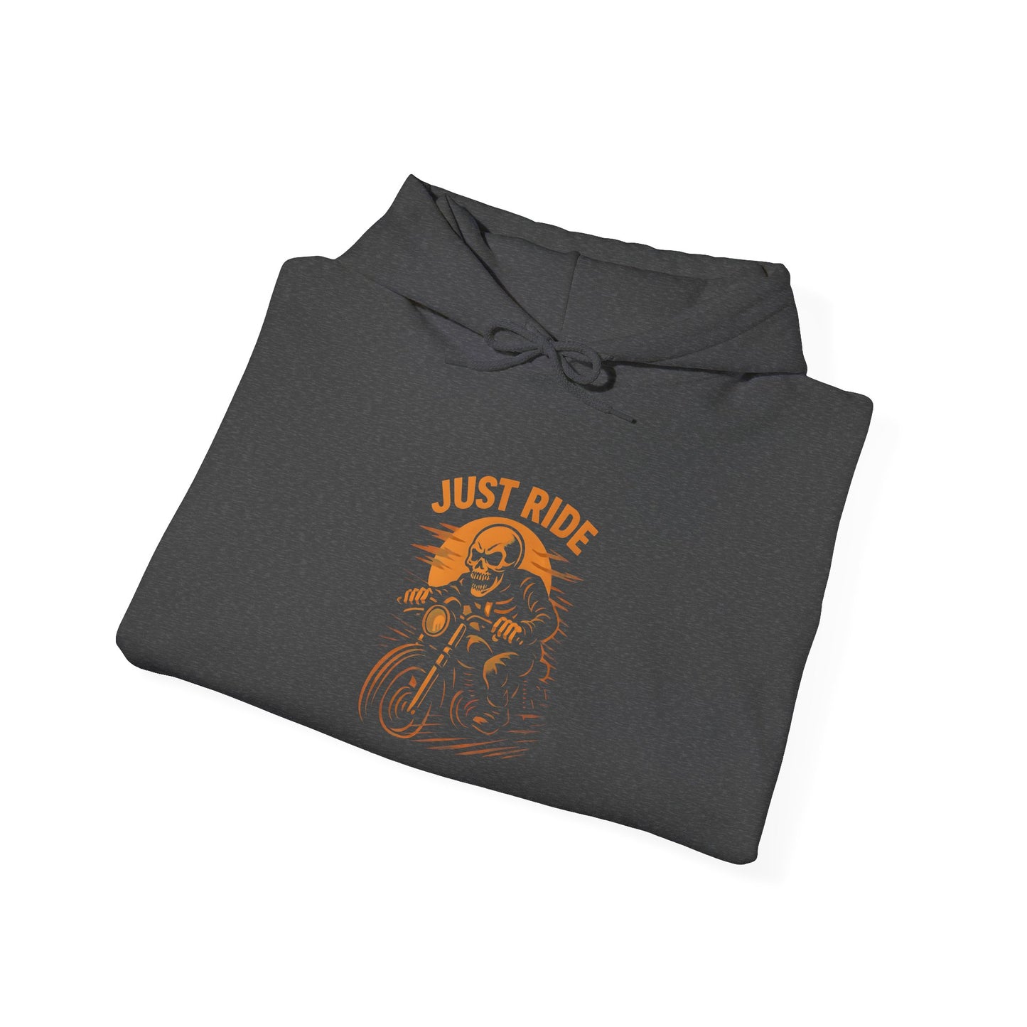 Just Ride Skull Motorcycle Hoodie, this motorbike hoodie isn't just about style; it captures the rebellious spirit of the open road.