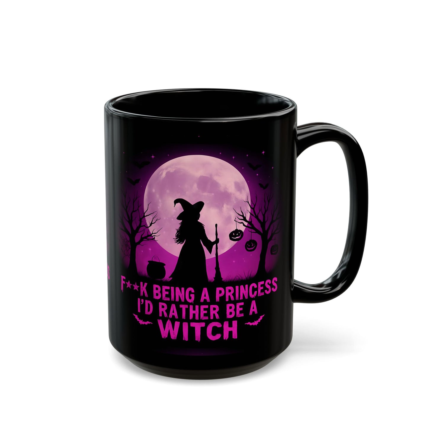 F**k Being A Princess I'd Rather Be A Witch Mug,casting a spell of inspiration over your day. Whether you're a fan of spooky mugs or simply adore cute Halloween mugs, this witch mug is a bewitching piece of witchy stuff.