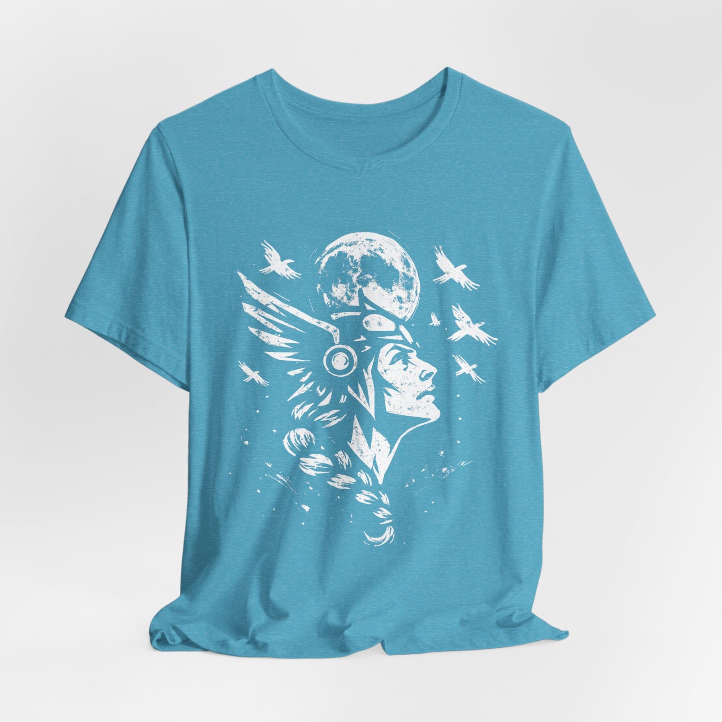 Valkyrie Norse Pagan T-Shirt, is a tribute to the powerful legends of old. Embrace the spirit of the Valkyrie with this striking design that merges the mystique of norse mythology with the rugged appeal of viking apparel.