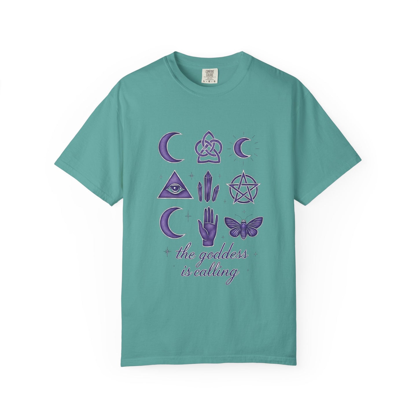 The Goddess is Calling Shirt, a celebration of divine feminine energy, seamlessly blending style and spirituality.