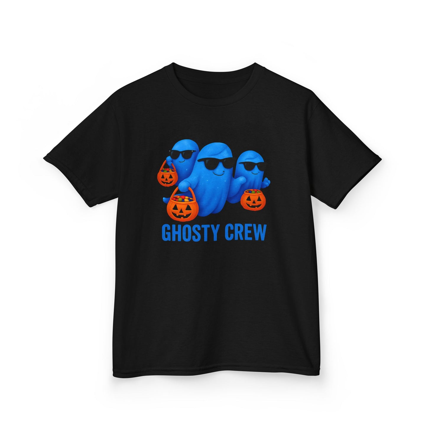 Kids Ghost Tee, Halloween Ghosty Crew Shirt, Perfect for kids who love Halloween and want to be part of the ghosty crew.
