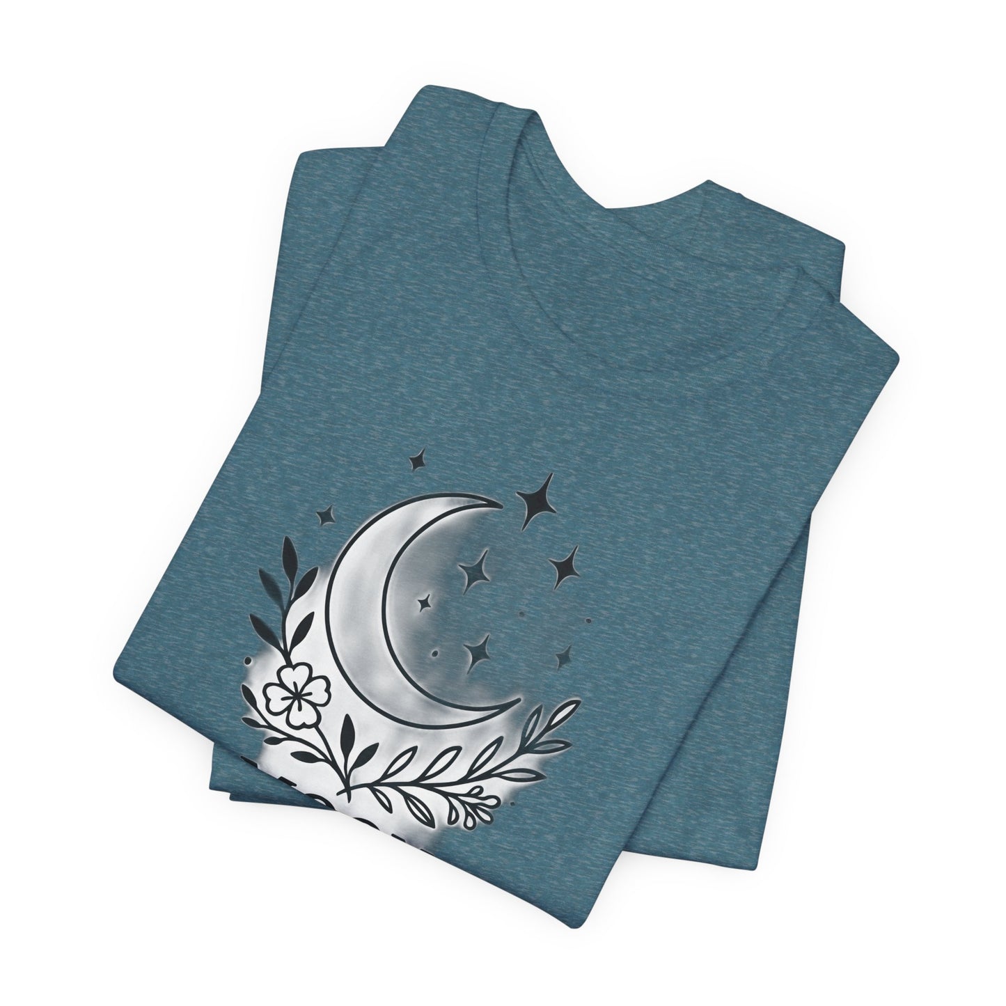 Moon Child T-Shirt, Crescent Moon Shirt, this moon child tee is more than just a piece of pagan clothing—it's a magical shirt that invites the wearer to explore the enchanting world of witchy things.