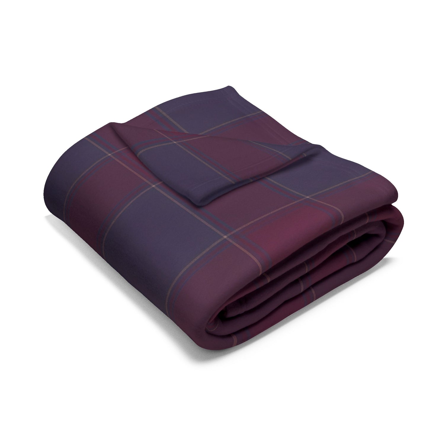 Cozy Arctic Fleece Blanket, Warm Throw, Plaid Blanket.