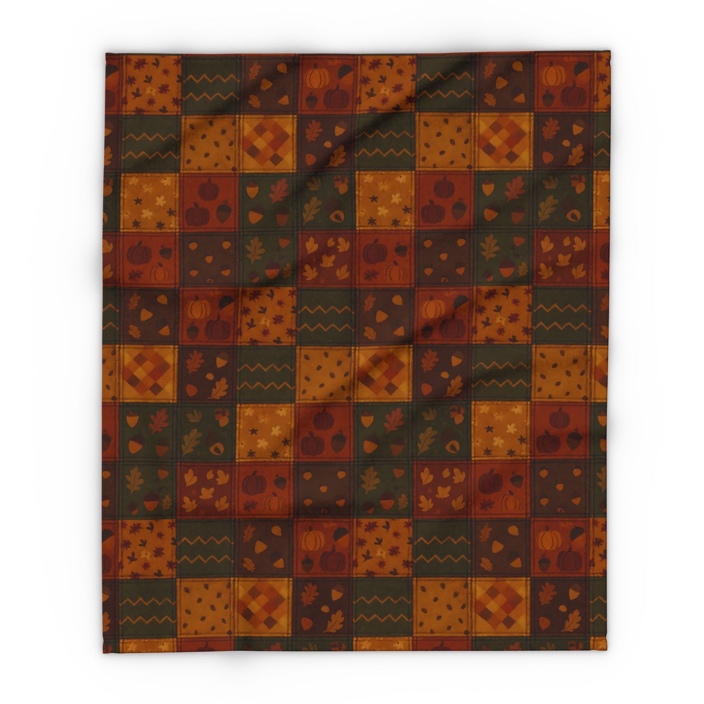 Cozy Autumnal Plaid Blanket, This thick blanket, with its rich blend of fall hues, adds a touch of sophistication to any autumnal home decor. Decor,
