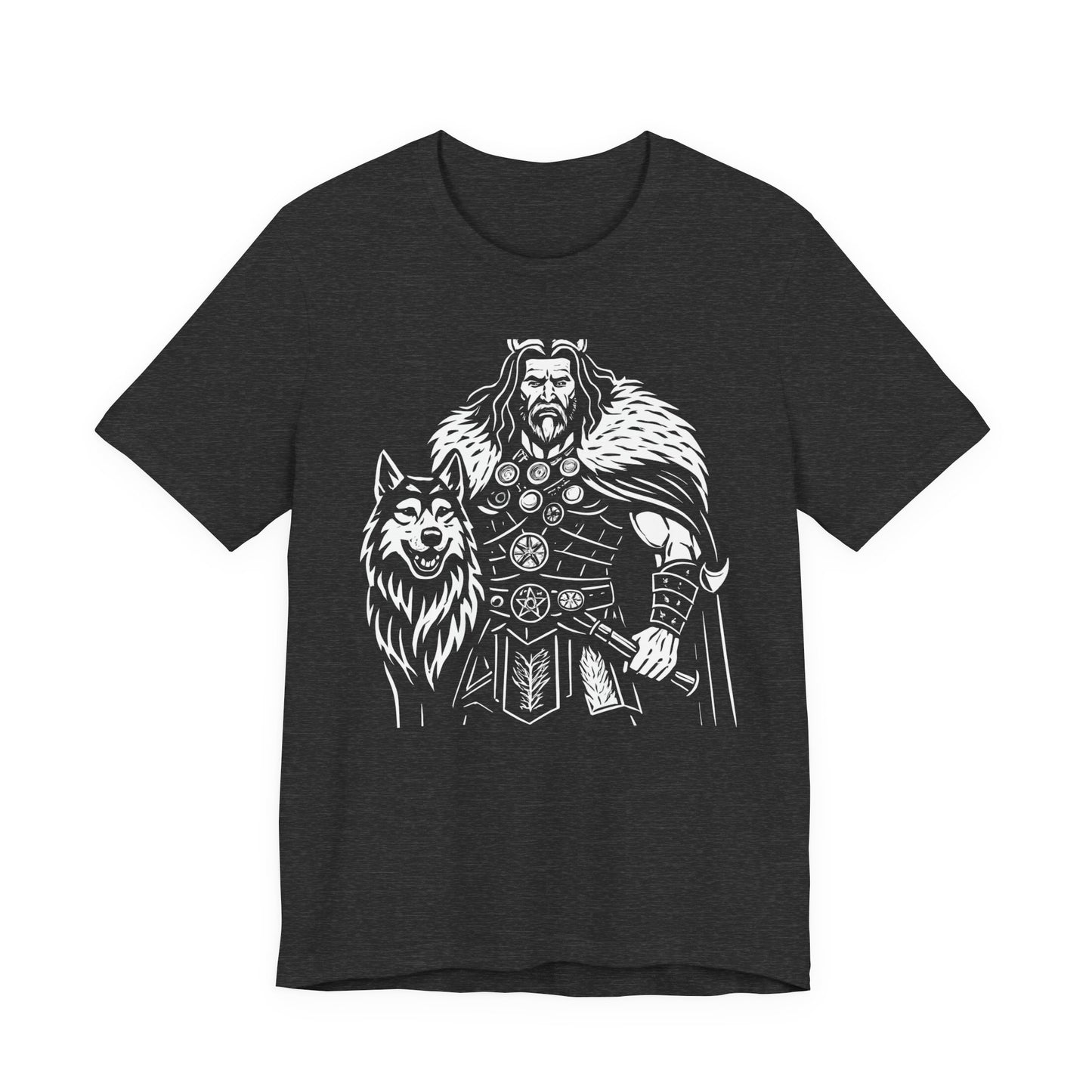 Tyr Viking God T-Shirt, This viking apparel captures the essence of a norse warrior, making it the epitome of viking clothing for those drawn to the fierce and the mythical.