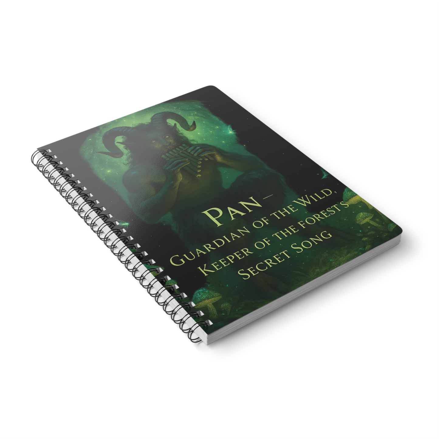 Pan Guardian of the Wild Deity Notebook,A5 Notebook,Greek God,Pan Notebook,As you pen your thoughts on its pristine pages, feel the presence of the Greek god Pan, the eternal symbol of pagan mythology.