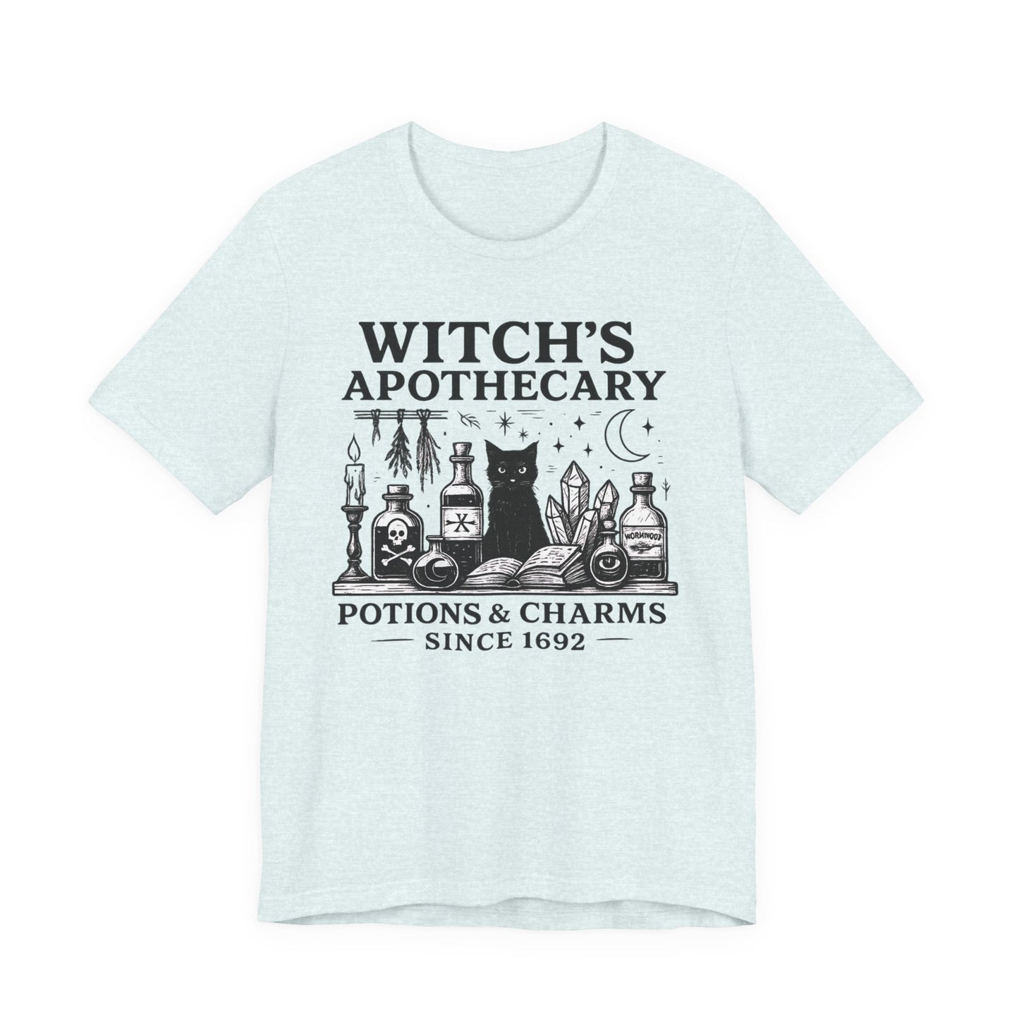 Witch's Apothecary Shirt 1692, Salem Apothecary Tee,this Salem shirt is perfect for those who embrace all things witchy and magical.