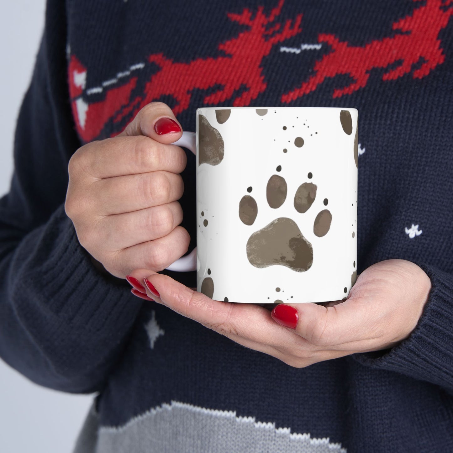 Muddie Paw Print Ceramic Mug | Pet Lover Gift, Dog Lover Mug, perfect Pet inspired Gift.
