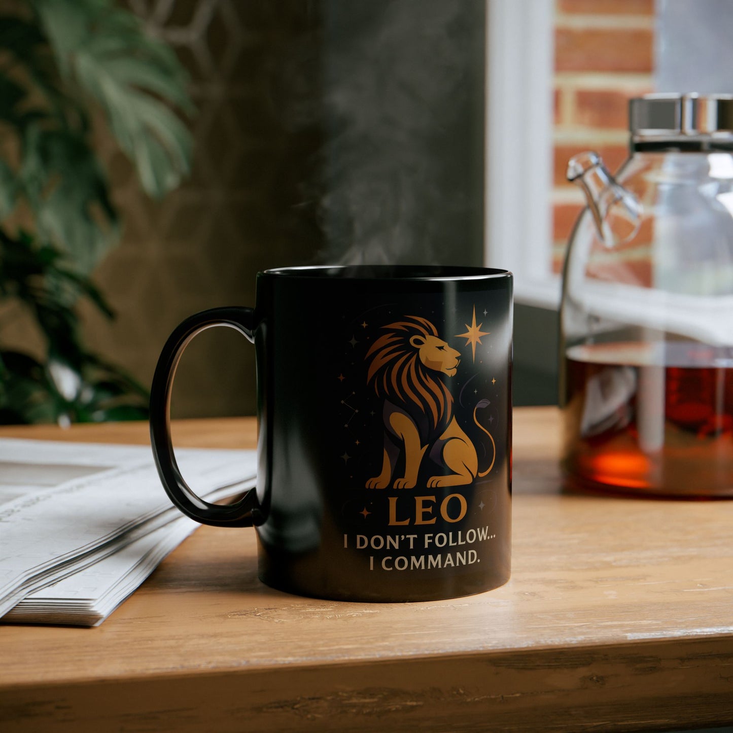 Leo Astrology Mug, Zodiac Mug, A delightful gift for any Leo, this Leo star sign mug ensures their zodiac spirit shines with every drink.