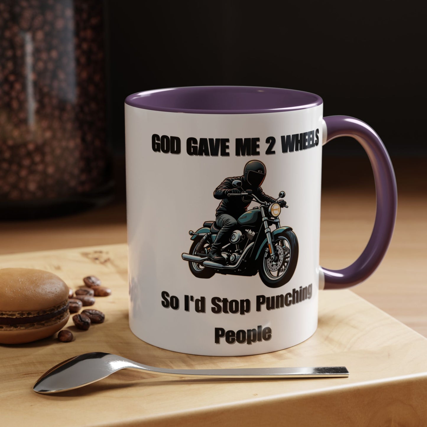 Motorcycle Humor Coffee Mug - Perfect for coffee lovers and motorcycle enthusiasts alike, this mug embodies a playful yet edgy vibe.