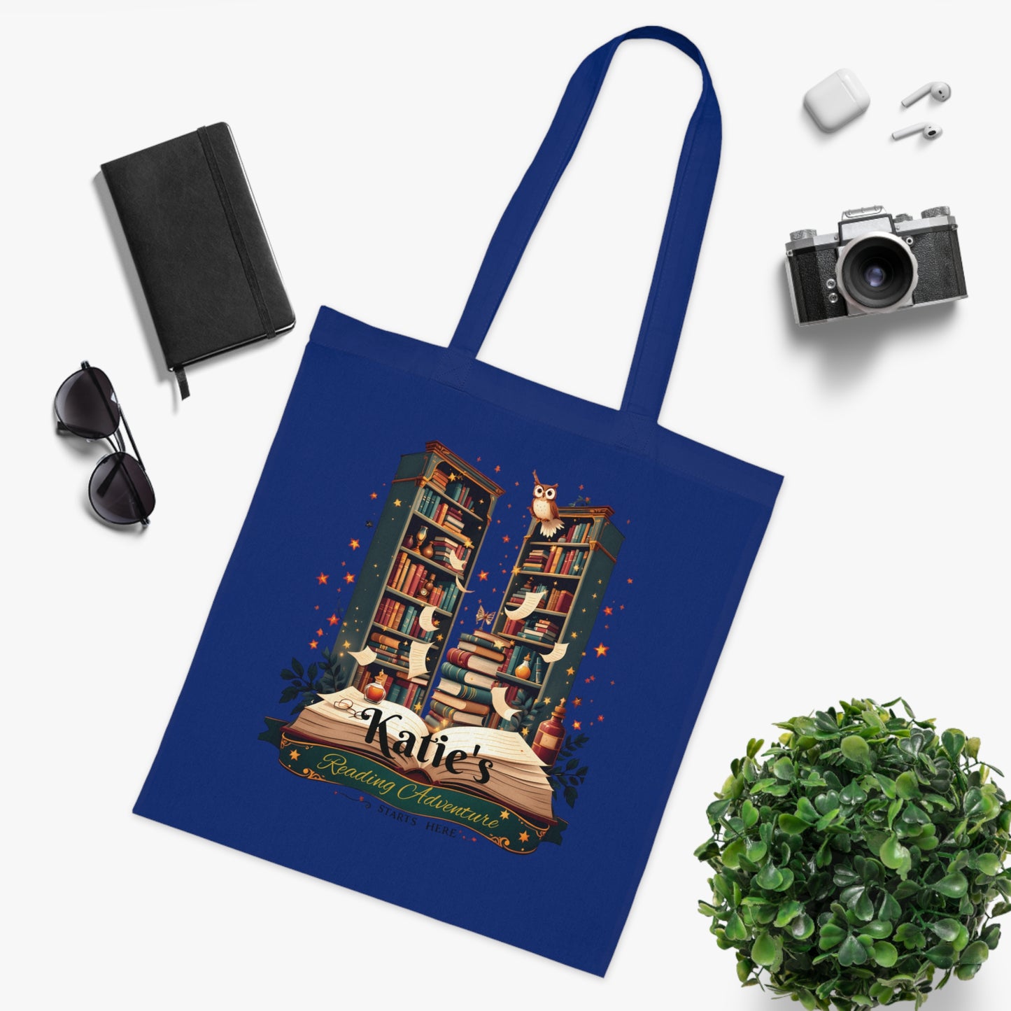Personalised Book Lover Reusable Cotton Tote Bag, Bookish Tote, Librarian Tote Bag, Bibliophile Gift, Custom Book Bag,