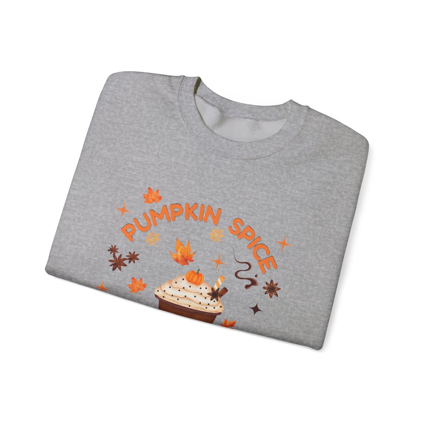 Pumpkin Spice is Life Sweatshirt, This autumn jumper is designed to wrap you in the warmth and comfort that the pumpkin spice season brings.
