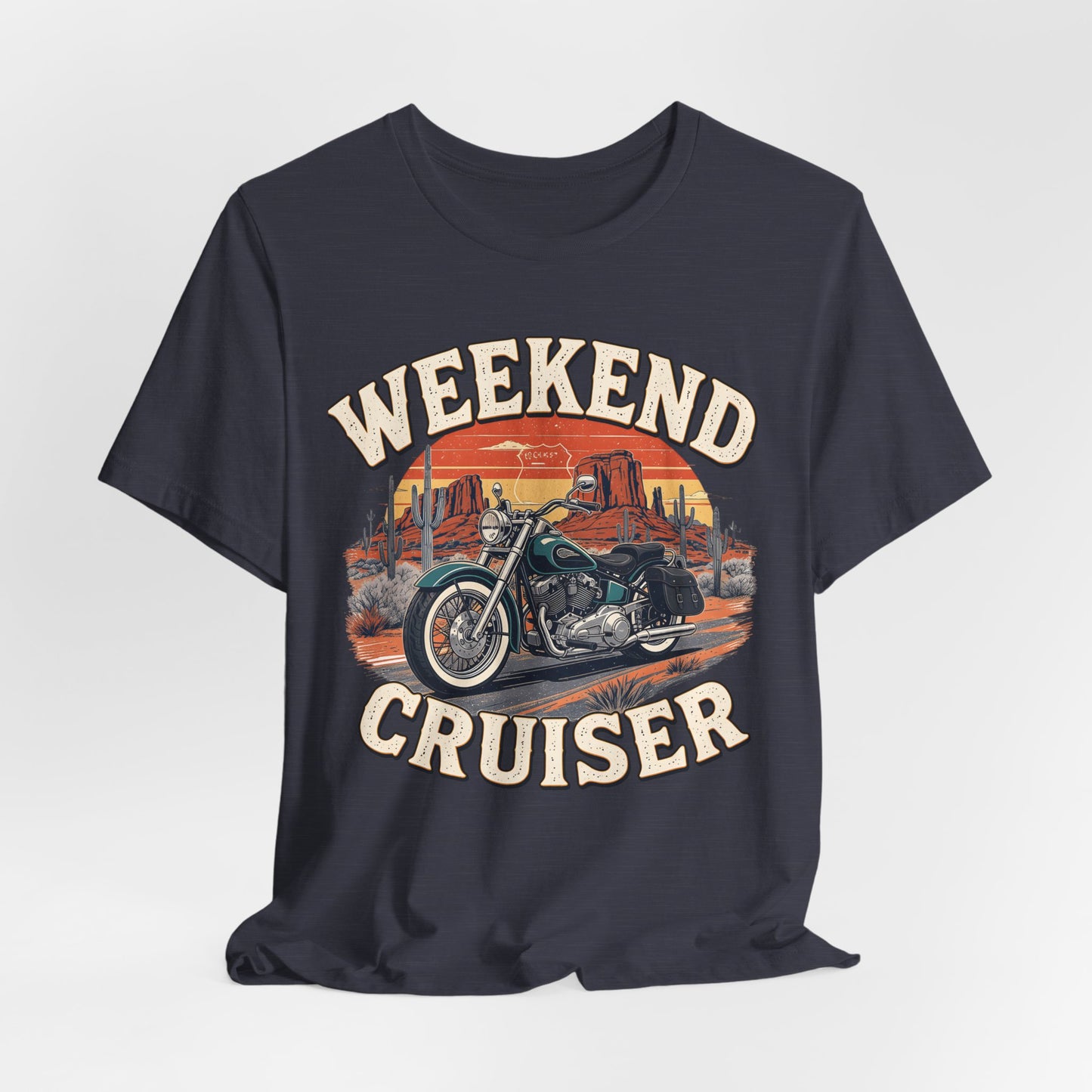 Weekend Cruiser Vintage Biker T-Shirt, Cruiser Motorcycle, Motorcycle Shirt,Unique Graphic Tee,Bike Lover Gift,Biker Apparel,Biker Dad Gifts