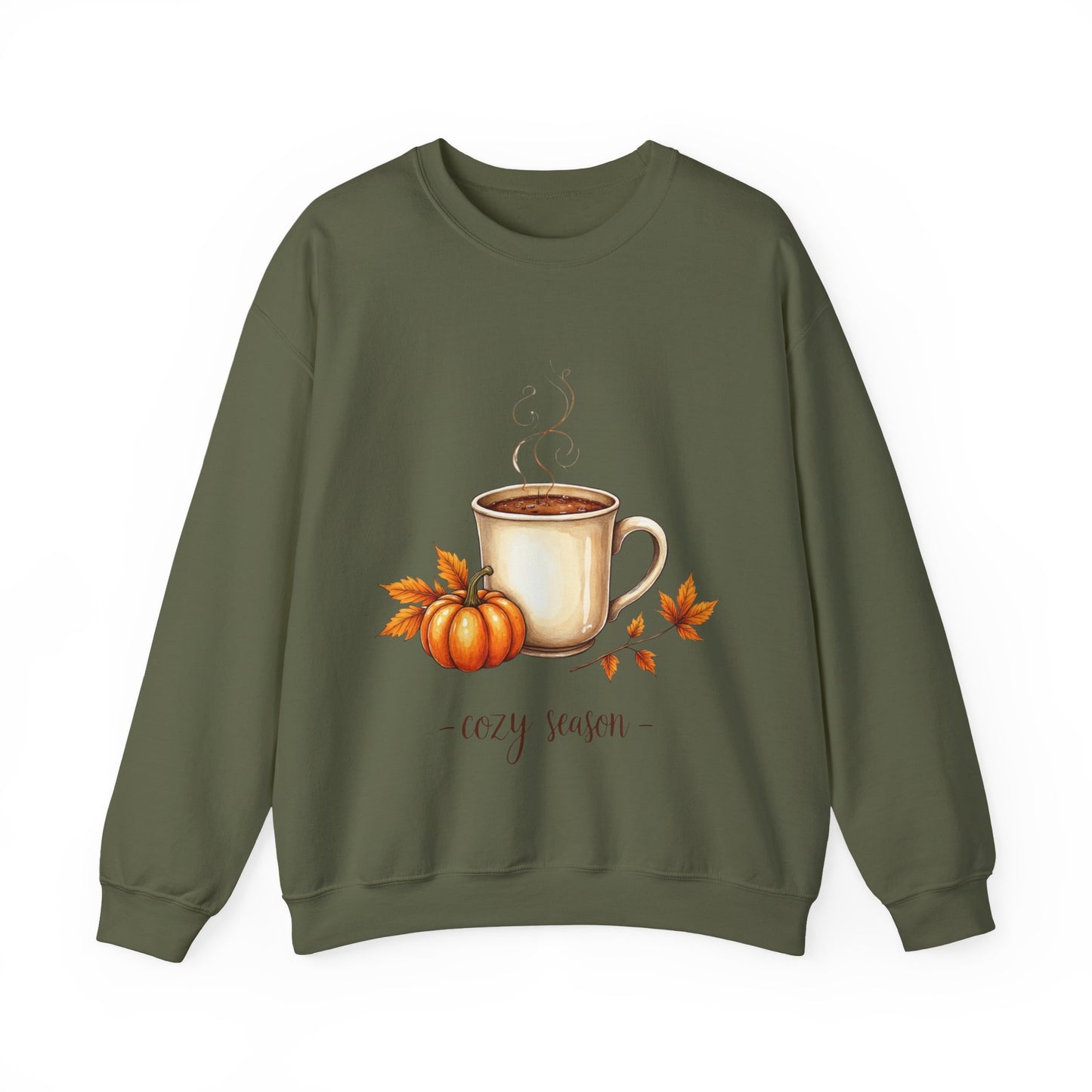 Cozy Season Sweatshirt, Perfect jumper for the cooler months with Autumn Colors giving a Cozy Autumn vibe