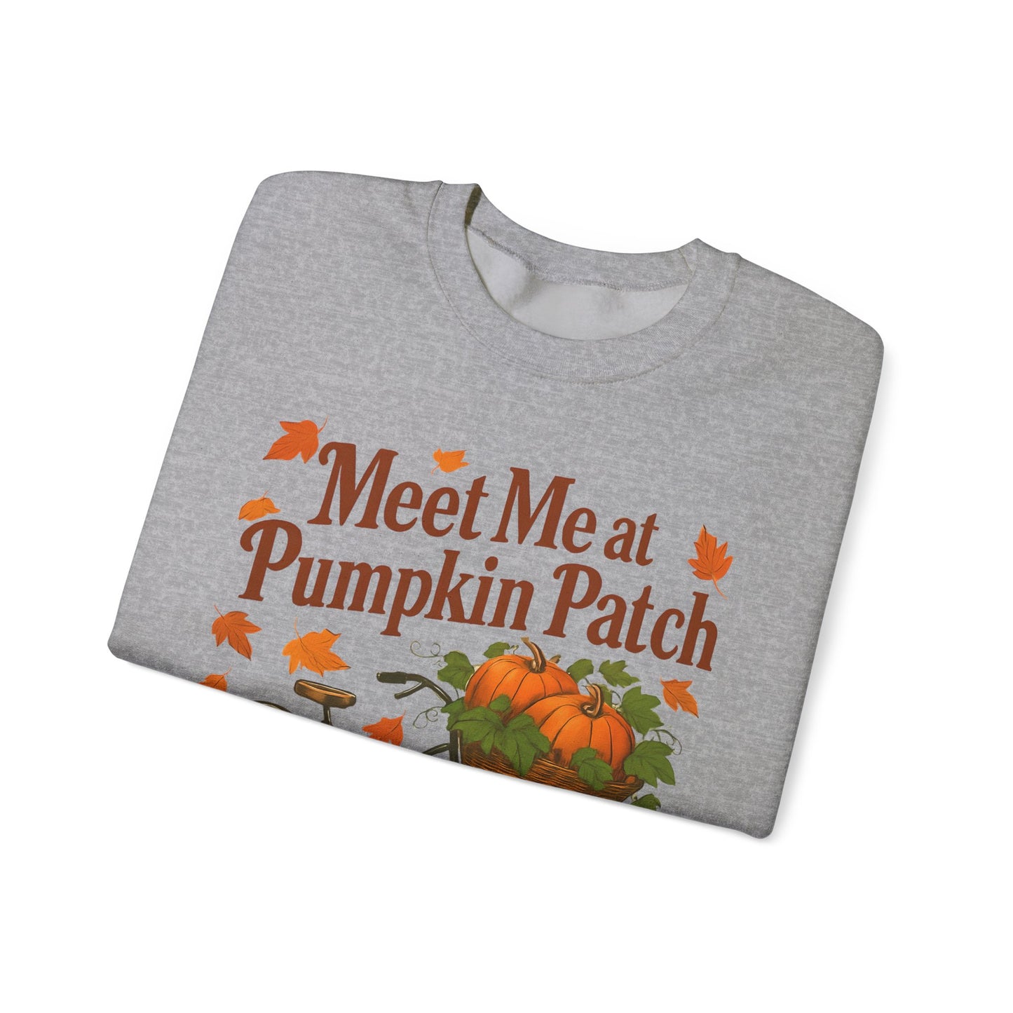 Meet me at the pumpkin patch Sweatshirt, This autumnal jumper wraps you in warmth, making chilly days inviting and every outing a celebration of the season.