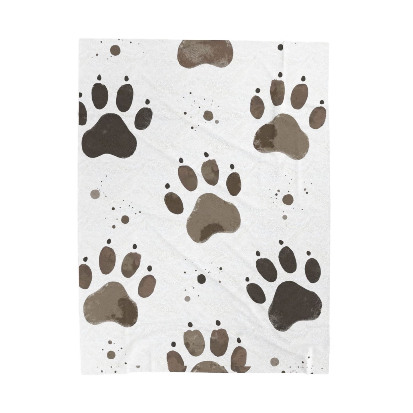 Plush Pet Paw Blanket, perfect for cozy nights in or lazy afternoons on the sofa. The vibrant print adds a playful touch to any room, making it an ideal addition to your home decor.