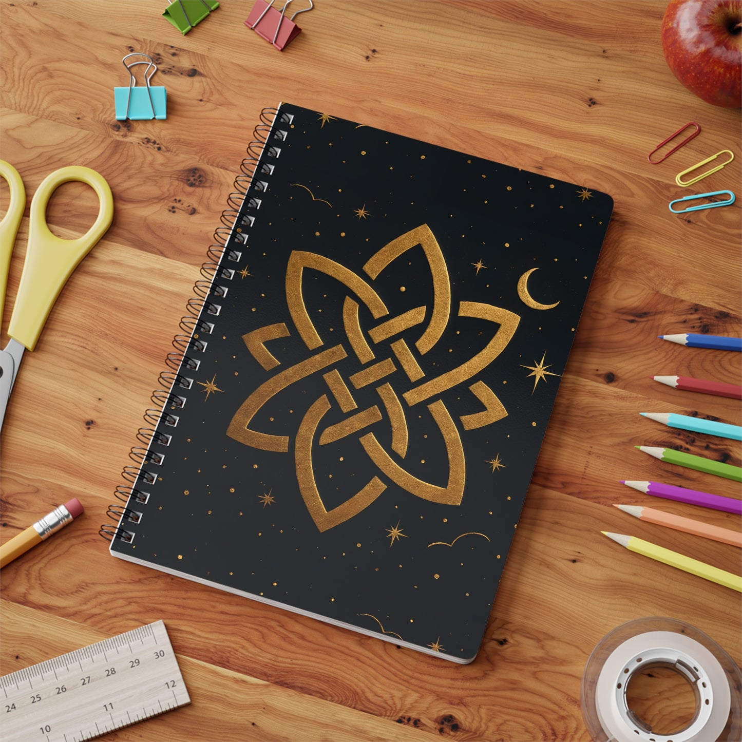 Witch's Knot Soft Notebook, This witch notebook is more than just a place for thoughts; it's your personal book of shadows, your magical grimoire.