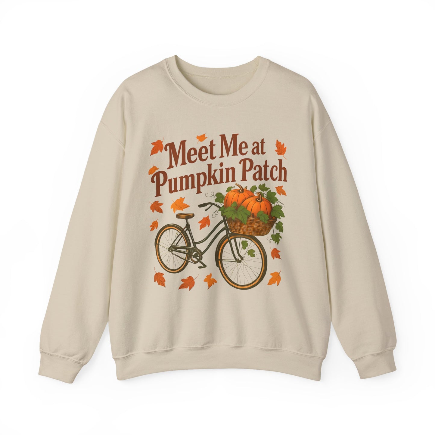 Meet me at the pumpkin patch Sweatshirt, This autumnal jumper wraps you in warmth, making chilly days inviting and every outing a celebration of the season.