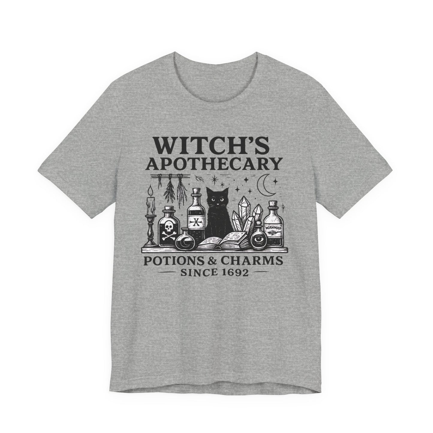 Witch's Apothecary Shirt 1692, Salem Apothecary Tee,this Salem shirt is perfect for those who embrace all things witchy and magical.