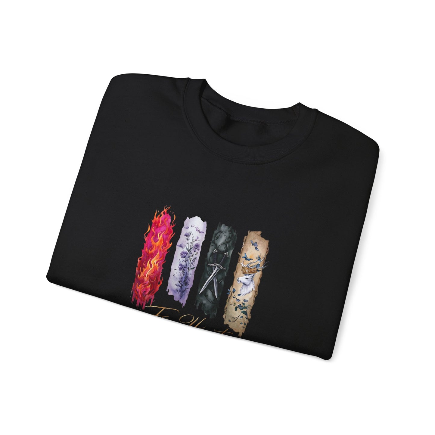 Fire Heart Sweatshirt, Heir of Fire, perfect for book lovers, especially fans of Sarah J. Maas and her character Aelin Ashryver Galathynius.
