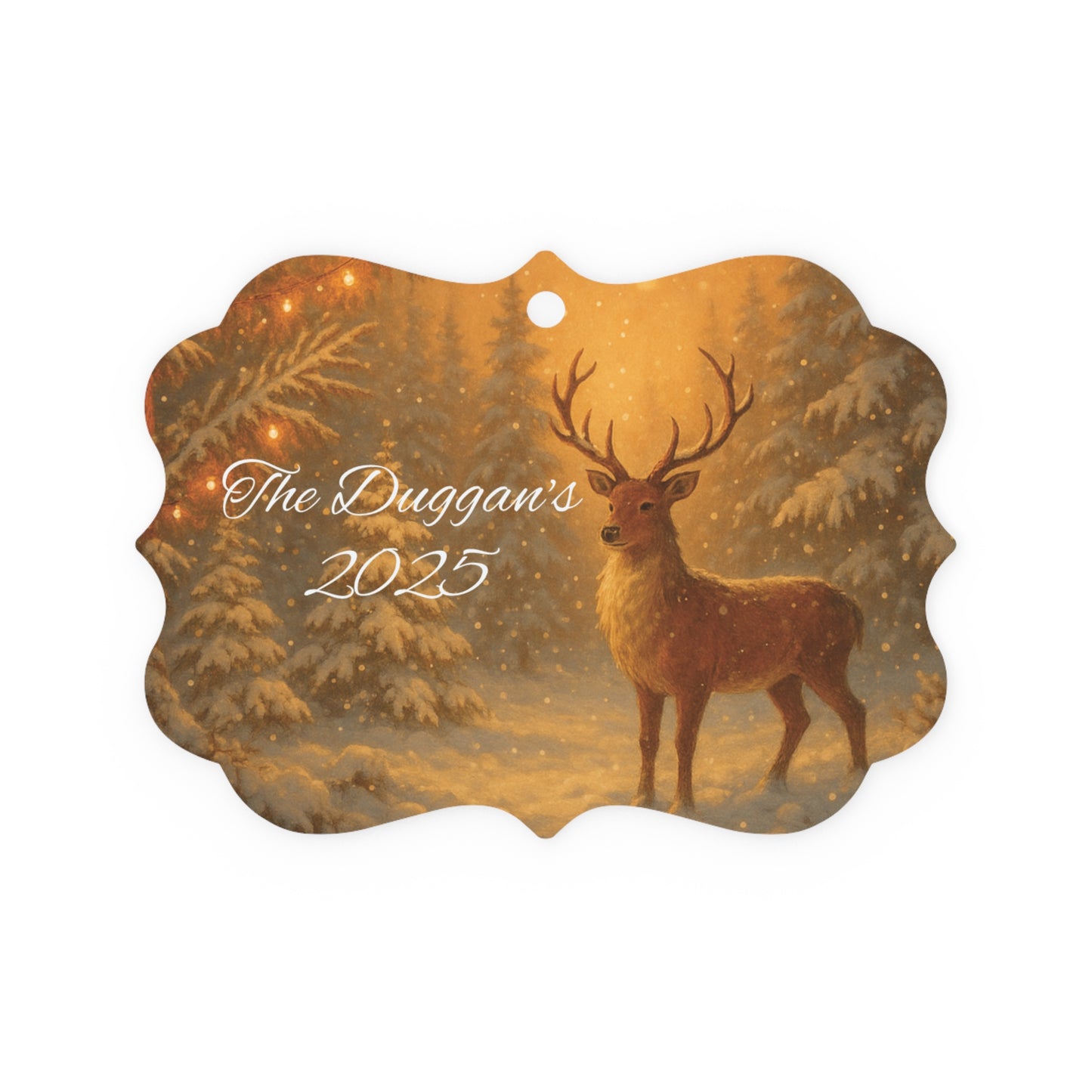Personalised Metal Family Christmas Tree Decoration, a perfect fusion of elegance and sentiment for Christmas 2025.