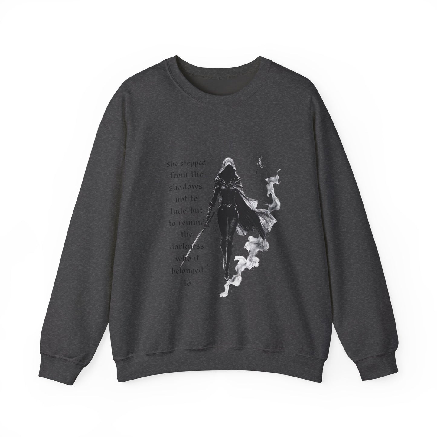 Heir of Fire Throne of Glass Sweatshirt, cozy autumn apparel for any Sarah J Maas fan. With a touch of darkness and assassin vibes.