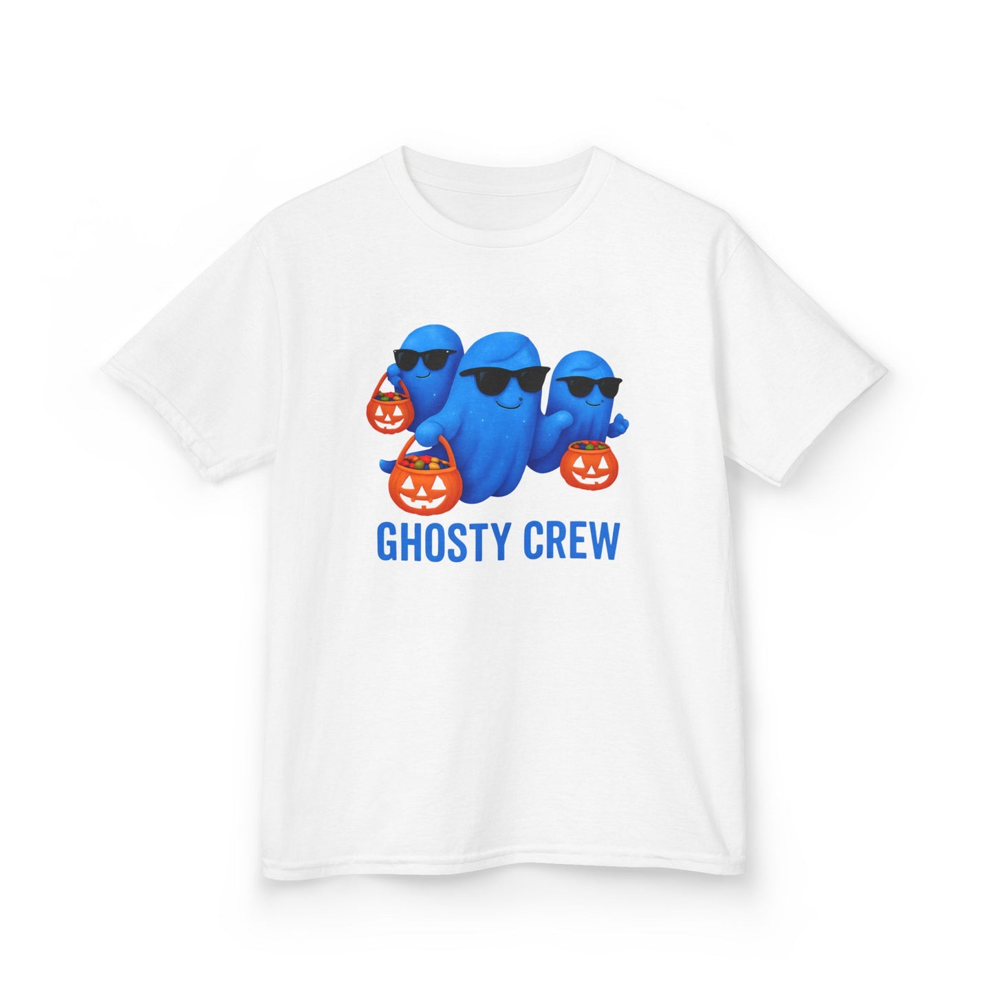 Kids Ghost Tee, Halloween Ghosty Crew Shirt, Perfect for kids who love Halloween and want to be part of the ghosty crew.